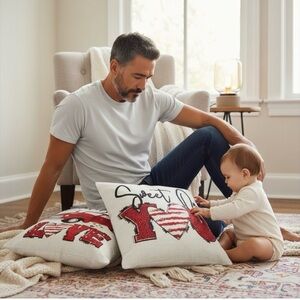 Set of 2 Love Zipper Pillow Covers NWT